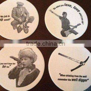 Silicone coaster, custom rubber cardboard coaster, 2D/ 3D paper coasters for beer