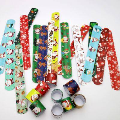 Colorful Circle Hand Bracelet Christmas Slap Bracelet Party Gifts Wristband photo-2