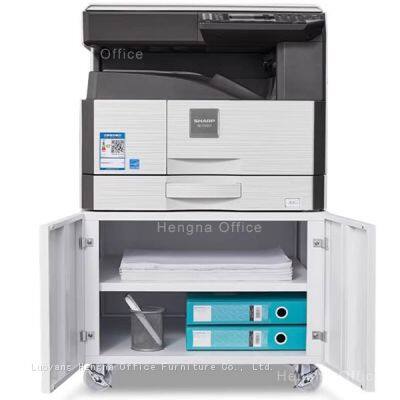 Lockable Printer Cabinet With Shelves | Steel Base for HP Printers | Office Storage Furniture for Commercial Offices photo-3