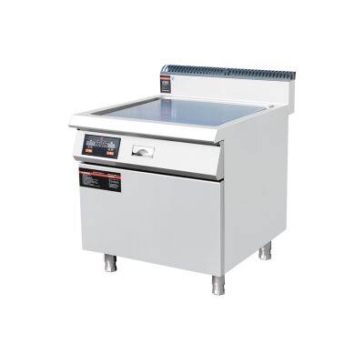 Коммерческий индукционный гриль мощностью 3500 Вт с поверхностью из нержавеющей стали 304
