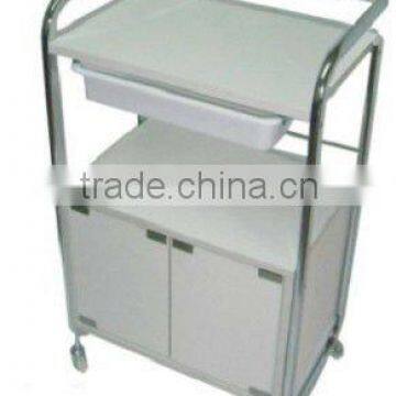 salon equipment wooden hair salon trolley , spa beauty trolley