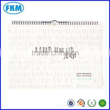 custom made A Hand-Lettered Year | 2016 Wall Calendar with China supplier