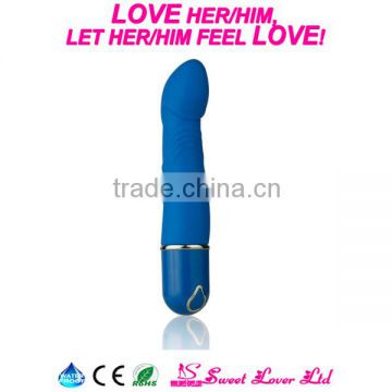 Top quality hot selling Adult female smart battery vibrating blue soft silicone vibrator sex toys