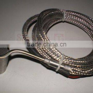 Glazed coil heater