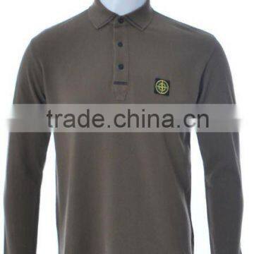 100%Cotton Longsleeve polo t shirt