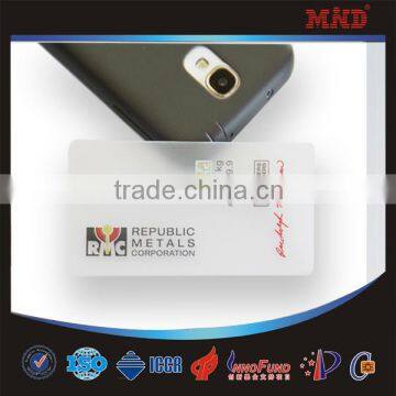 MTT34 Transparent PVC id card cheap supplier