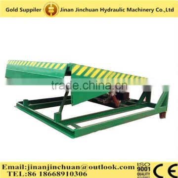 Adjustable stationary dock ramp/fixed dock leveler/loading goods dock ramp for forklift