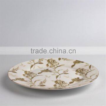 Broadside Round New Bone China White Glazed Flower Pattern Decorated Price Competitive Hebei Factory 20PCS Dinnerware Set photo-3
