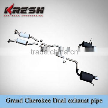 Dual exhaust pipe for Grand Cherokee WK Summit and SRT8