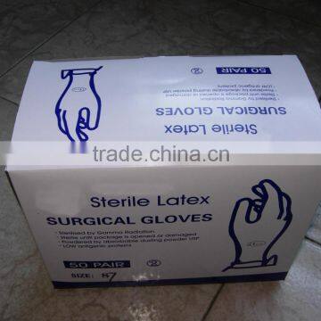 Latex surigcal glove powder-free CE ISO