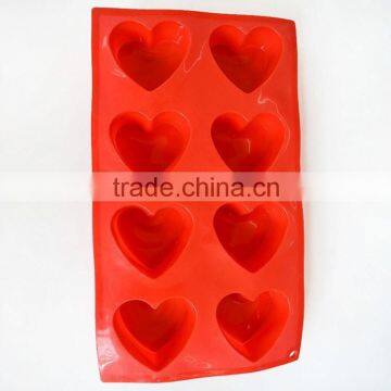 YangJiang factory manufacture top sale 8 cups eco-friendly cake silicone mold