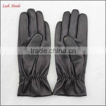 Ladies Winter Cheap Leather Hand Gloves Black Women photo-3
