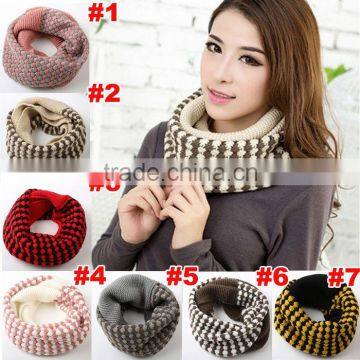 Fashion Assorted Color Wool Loop Lady Winter Scarf