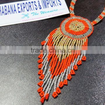 Tribal Beadwork Jewelry Antique Charming Pendant