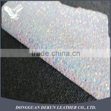 1.4mm glitter hotel decoration pu leather fabric