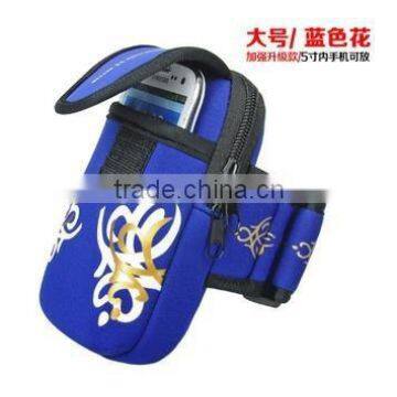 Embroidery mobile phone pouch/waist bag/arm bag