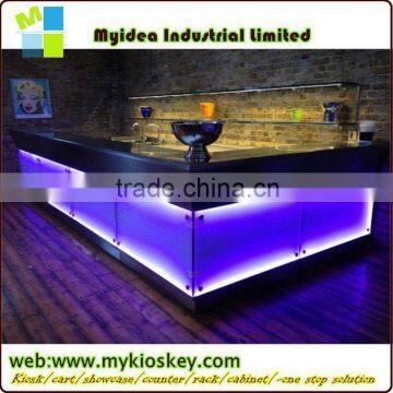 LED bar counter Illuminated modern counter use in bar and night club bar counter used