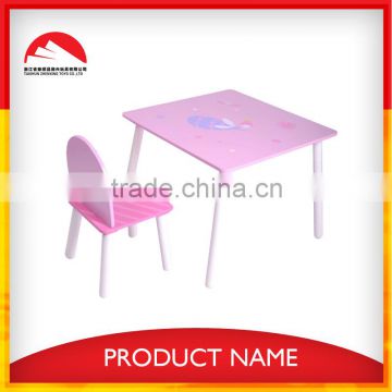 red morden design MDF kids study table and chair set