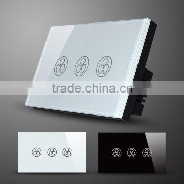 US/AUS Type Crystal Touch Fan Switch & Wall Touch Switch for Fan