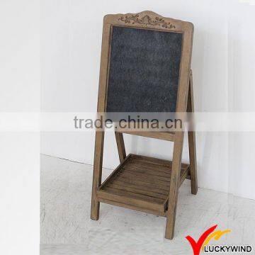 Luckywind Vintage Antique Wood Blackboard Stand photo-5