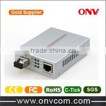 10/100/1000M Dual Fiber single mode Media Converter with SFP LC Port