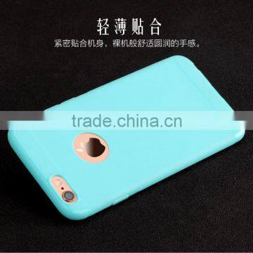 USAMS Original Soft Series Soft TPU Case for iphone 6s plus 360 Degree Fresh Candy Full cover with dust plug for iphone 6s plus