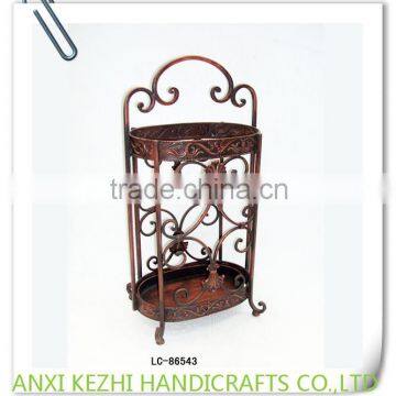 LC-86543 Antique Metal Home Indoor Copper Red Wet umbrella Holder/Stand