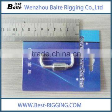 Steel electric galvanized wide jaw quick 5*62mm link snap hook karabiner rigging manufacturer