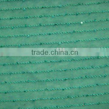 100% polyester fabric use sequin embroidery on knit grey fabrics