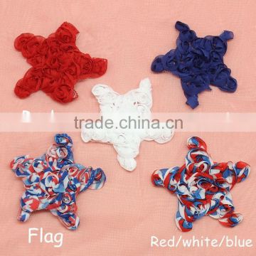 Decoration Flower,2.5" Star Shabby Flower Wholesale By The Yards                        
                                                Quality Choice