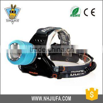 JF T6 LED Aluminum Zoomable Head Flashlight With Adjusted Head
