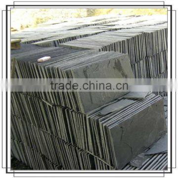 Black high quality mushroom slate for wall facade