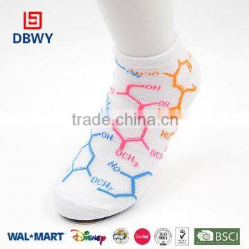 Women Cotton Happy White Socks