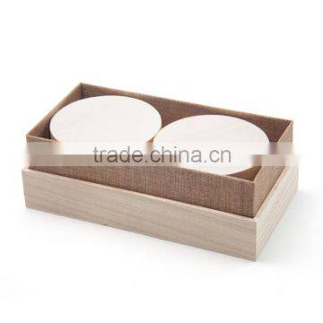 Wholesale Custom Logo Engraved Round Wooden Box For Tea photo-2