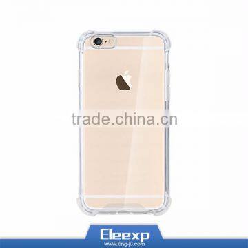 Custom design LOGO print Wholesale TPU Transparent Clear Blank Cell Phone Case For iPhone 6 6s & Plus