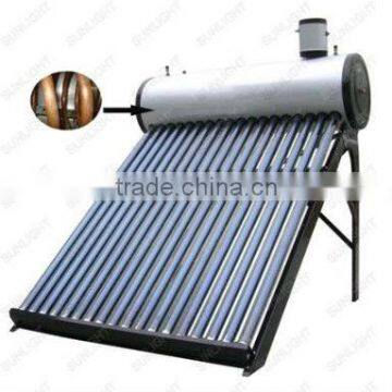 Inmetro integrative pre-heat copper coil pressurized solar water heater