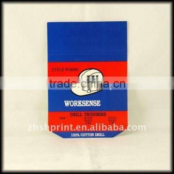 Art paper garment hanging tags