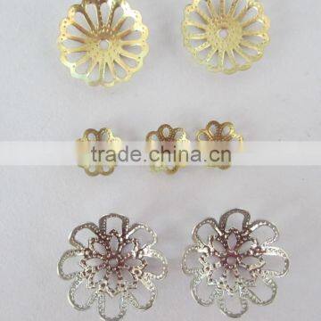 Decorative Metal Flower Petal With Golden Color For Wholesale