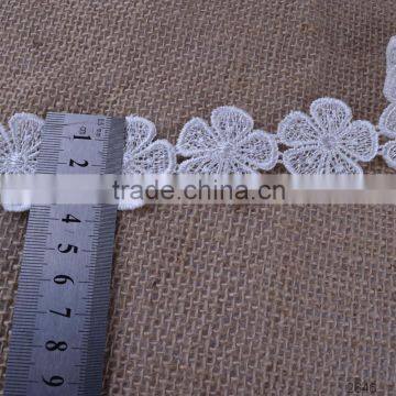 flower fabric net embroidery lace trim yard