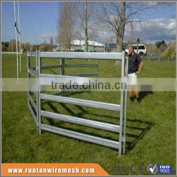 Trade Assurance Round Oval or Square Pipe steel galvanized horse corral panels