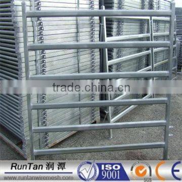 High quality square post 2.1m x1.8m 6 rails portable horse corral panels