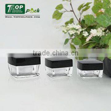 High-end acrylic jar white 5gr