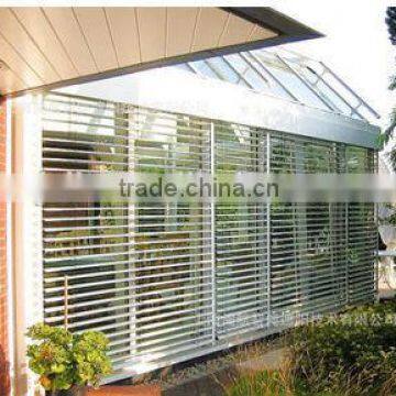 Electric outdoor aluminium blinds