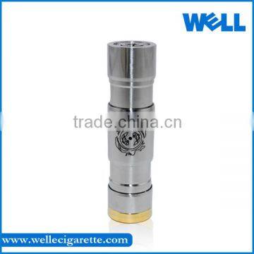 2014 exclusive product hybrid mod stainless steel color caravela atomizer mod 18350