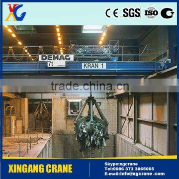 Promotion Rate 5 Ton Double Beam Overhead Crane with 5 Litre Grab Coal Bucket