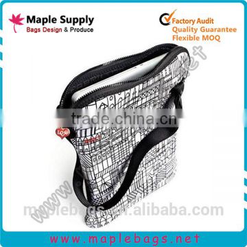 Neoprene laoptop bag with long strap