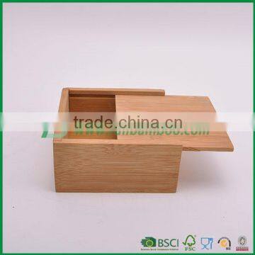 cube bamboo wooden storage box for jewery casket fuboo