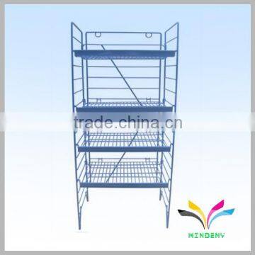4 tiers metal beverage display rack for water bottle