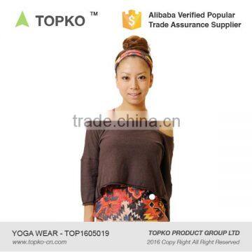 TOPKO Wholesale Elastic TOP Yoga Wear for Ladies