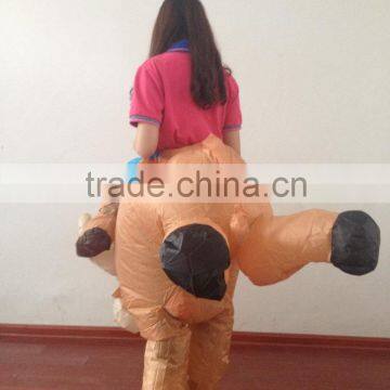 DJ-CO-110 INFLATABLE BULL RIDER ADULT FANCY DRESS COSTUME COWBOY NIGHT OUTFIT photo-2